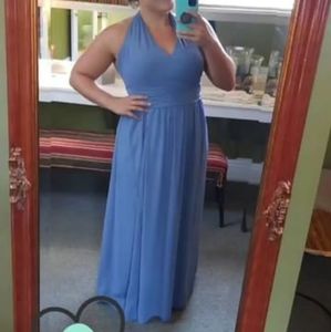 David's Bridal Size 16 Bridesmaid Dress Halter Top